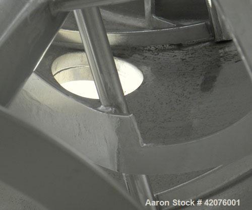 Used S. Howes Double Spiral Ribbon Blender, 170 cubic feet working capacity, 321 stainless steel. Non-jacketed trough 48" wide x 144" long x approximately 55" deep. 8" diameter shaft. Inner ribbon 2-...