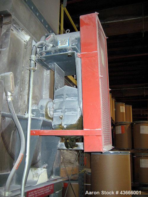 Used-S. Howes Ribbon Blender, 54 cuft. MOdel M-368 Mixall.  Stainless steel.  Center bottom discharge. 10 hp drive.