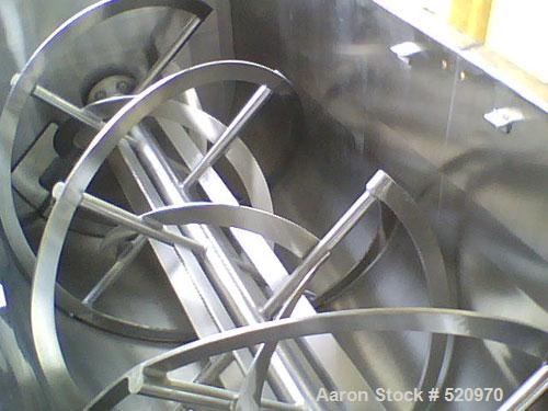 Unused-UNUSED: Hydratec ribbon blender, 52 cu ft working capacity, fabricated in 304 stainless steel with 180 grit finish inside and light polish outside. With two charge covers with covers, 6" flang...