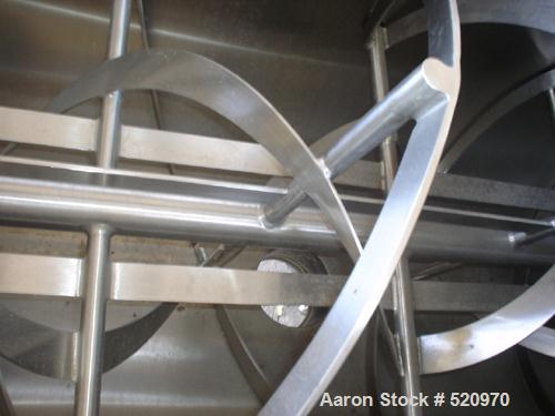 Unused-UNUSED: Hydratec ribbon blender, 52 cu ft working capacity, fabricated in 304 stainless steel with 180 grit finish inside and light polish outside. With two charge covers with covers, 6" flang...