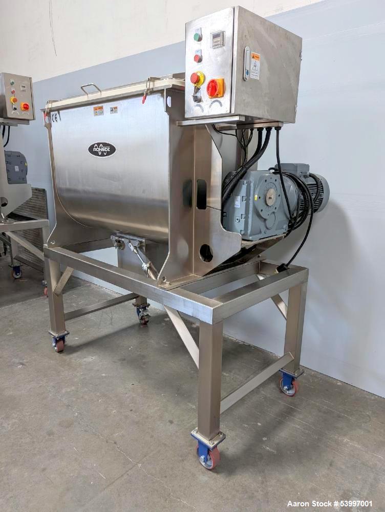 Unused Ironside 17.5 CF 304 Stainless Steel Ribbon Blender – 10 HP, 46 RPM, Built 2024