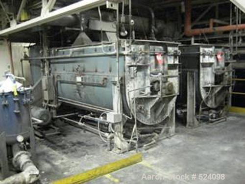 USED: J H Day 180 cubic foot double ribbon blender, model 5410.Stainless steel contact parts, jacketed trough. 54" wide trough x10' long. 30 hp gear reduced drives, chain and sprocket with guard.Outb...
