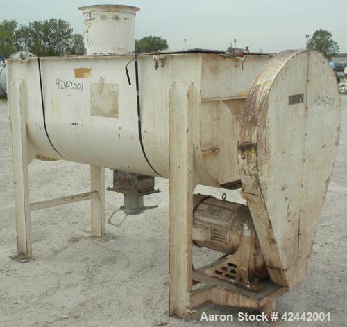 Used Carbon Steel J.H. Day Double Spiral Ribbon Blender, model D-10F, 36 cubic feet working capacity