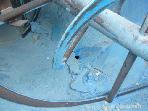 Used Carbon Steel J.H. Day Double Spiral Ribbon Blender, model D-10F, 36 cubic feet working capacity