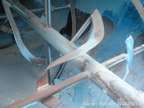 Used Carbon Steel J.H. Day Double Spiral Ribbon Blender, model D-10F, 36 cubic feet working capacity