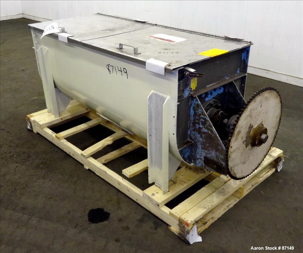 Used Stainless Steel J H Day Double Spiral Ribbon Blender, Model D, 17.5 Cubic 