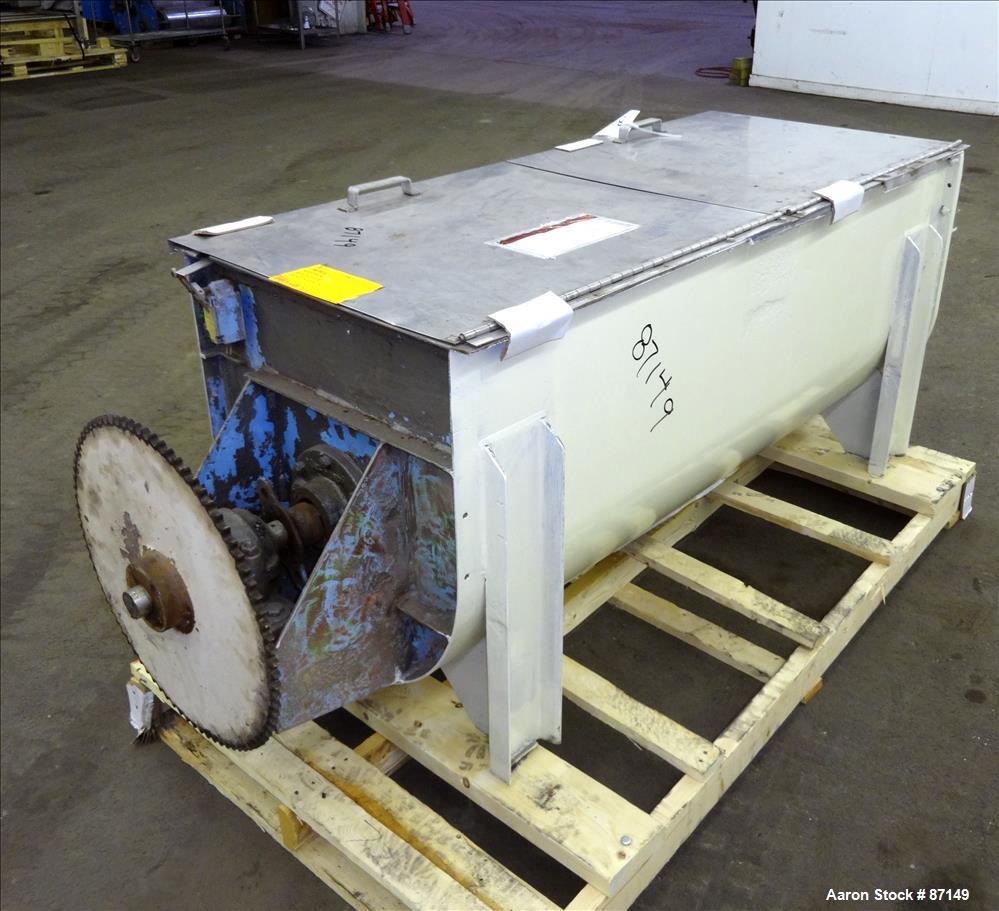 Used Stainless Steel J H Day Double Spiral Ribbon Blender, Model D, 17.5 Cubic 