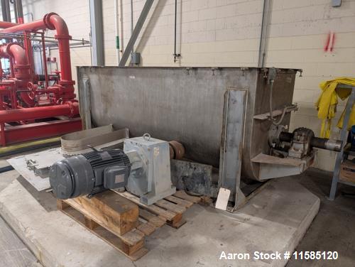 Used JH Day Double Ribbon Blender – Approx. 100 Cubic Foot Stainless Steel