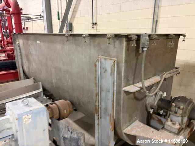 Used JH Day Double Ribbon Blender – Approx. 100 Cubic Foot Stainless Steel