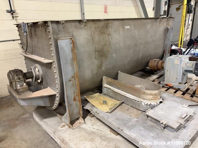 Used JH Day Double Ribbon Blender – Approx. 100 Cubic Foot Stainless Steel