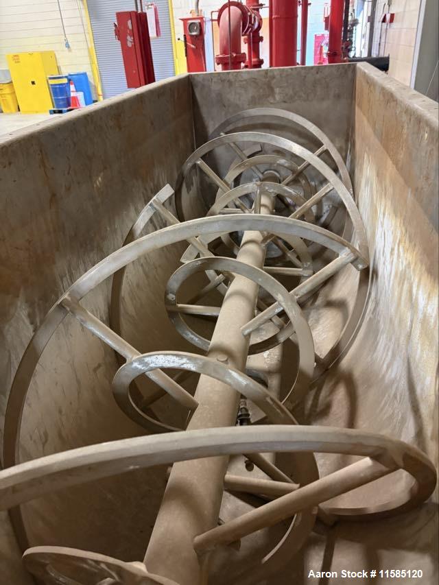 Used JH Day Double Ribbon Blender – Approx. 100 Cubic Foot Stainless Steel