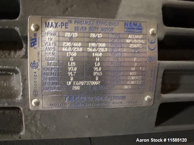 Used JH Day Double Ribbon Blender – Approx. 100 Cubic Foot Stainless Steel