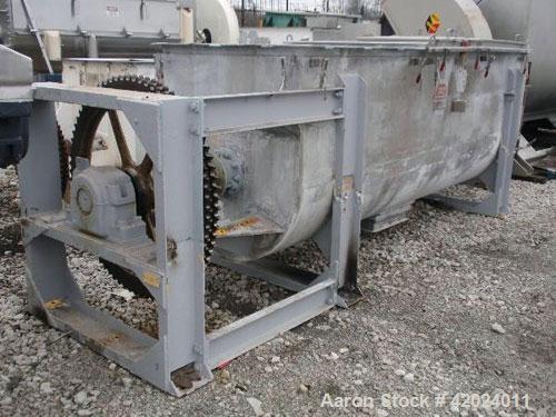 Used Stainless Steel J.H. Day Double Spiral Ribbon Blender, 100 cubic feet working capacity (115 total)