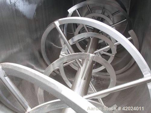 Used Stainless Steel J.H. Day Double Spiral Ribbon Blender, 100 cubic feet working capacity (115 total)