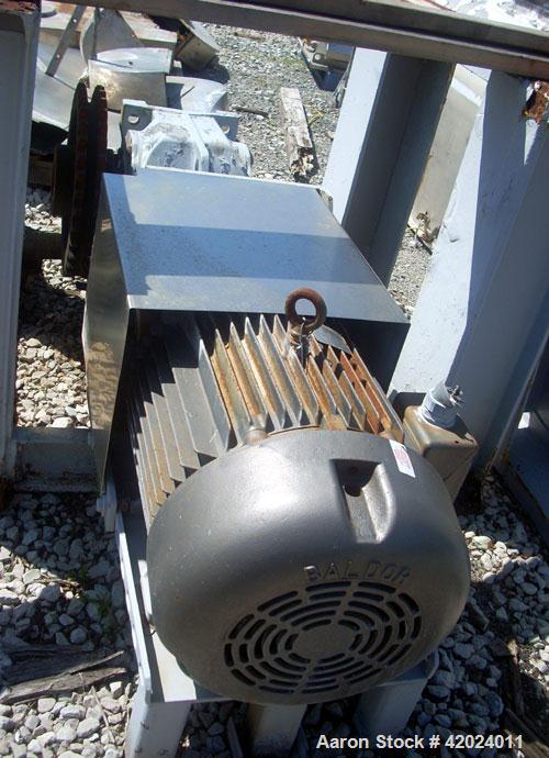 Used Stainless Steel J.H. Day Double Spiral Ribbon Blender, 100 cubic feet working capacity (115 total)
