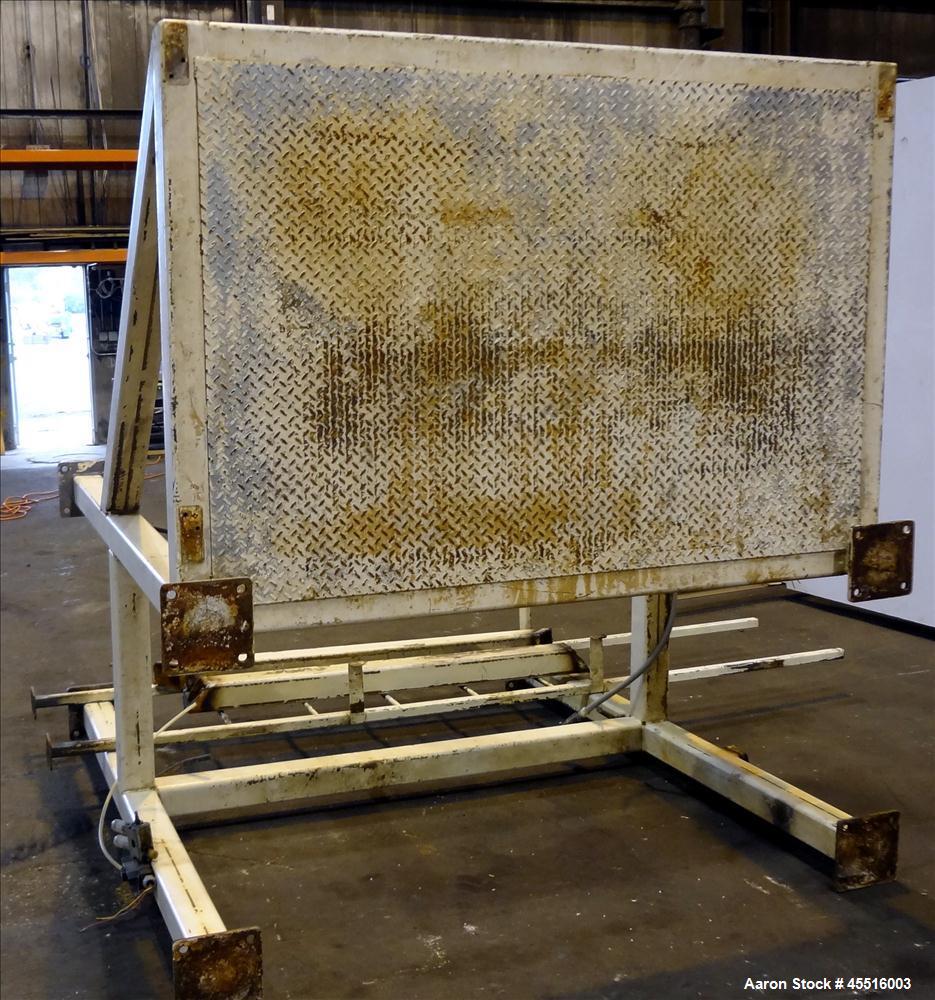 Used Double Spiral Ribbon Blender, 36 Cubic Feet Working Capacity.  304 Stainless steel non-jacketed trough 78" long x 30" wide x 32" deep.  Carbon steel 4" diameter shaft with inner ribbon 1.5" wide...
