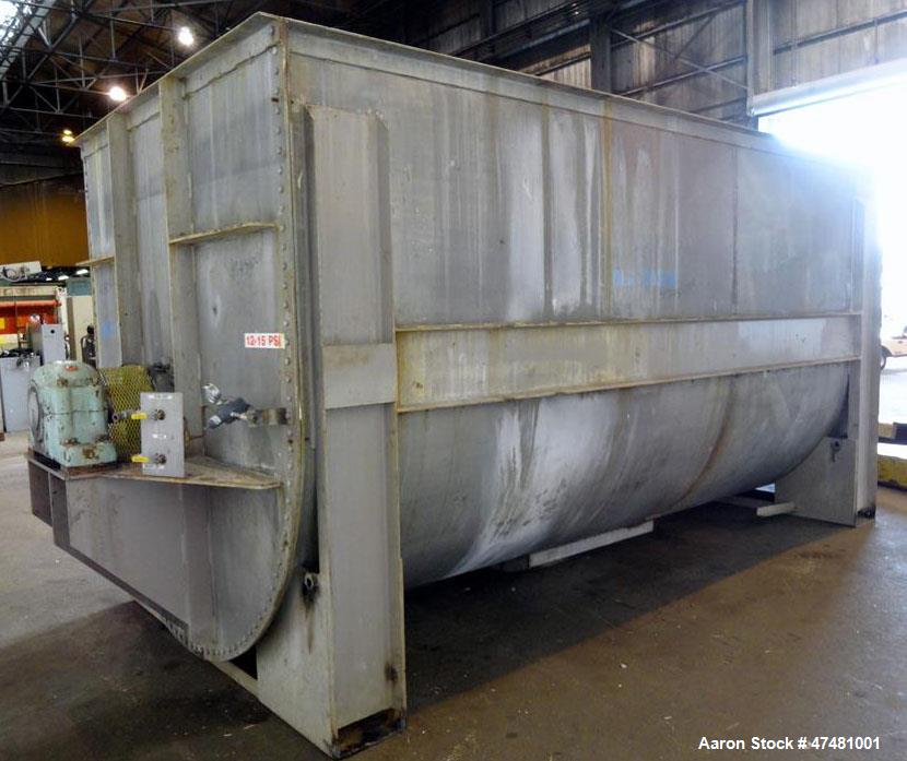 Used J.H. Day Double Spiral Ribbon Blender, Approximately 650 Cubic Feet