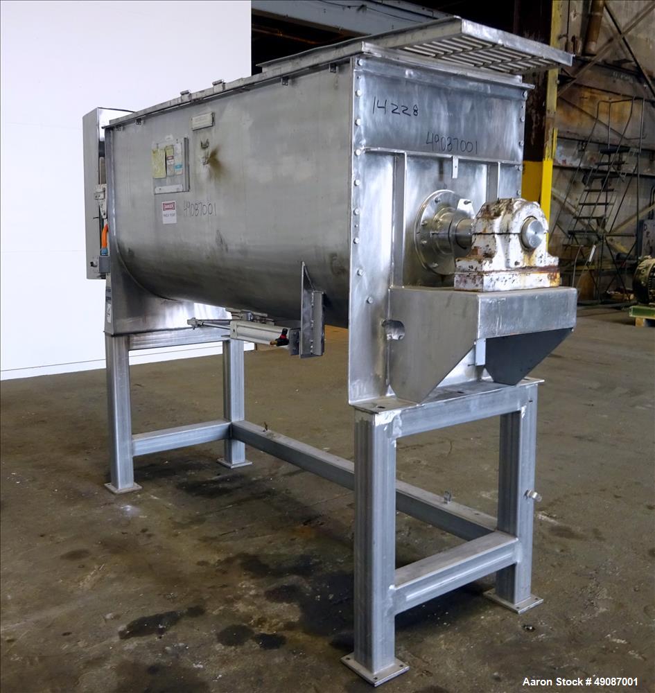 Used J.H. Day Double Spiral Ribbon Blender, Approximately 36 Cubic Feet Working