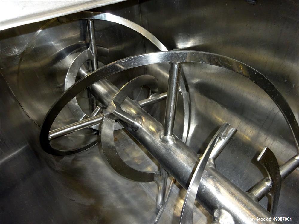 Used J.H. Day Double Spiral Ribbon Blender, Approximately 36 Cubic Feet Working