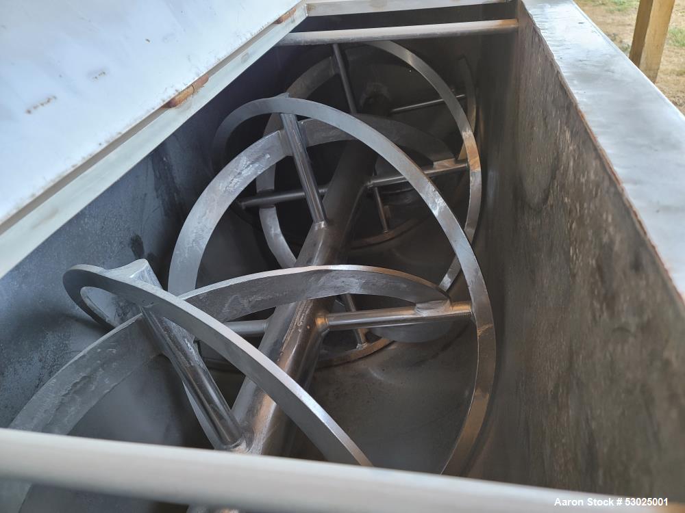 Used-J H Day 160 Cubic Feet (approximate) Double Stainless Steel Ribbon Blender