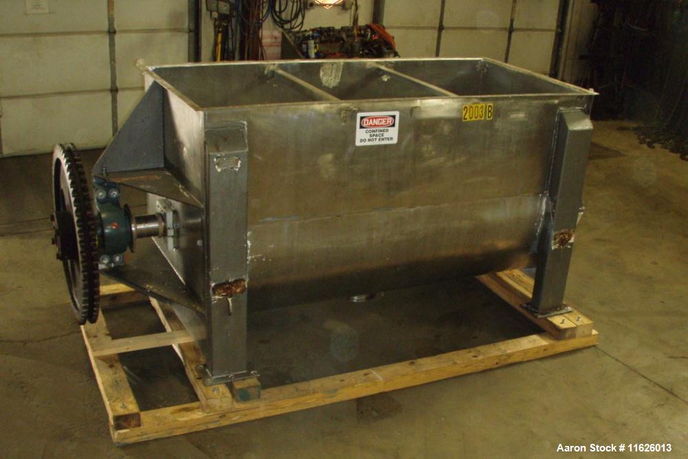 Used- Stainless Steel Jones Superior Double Ribbon Blender, 100 cubic feet