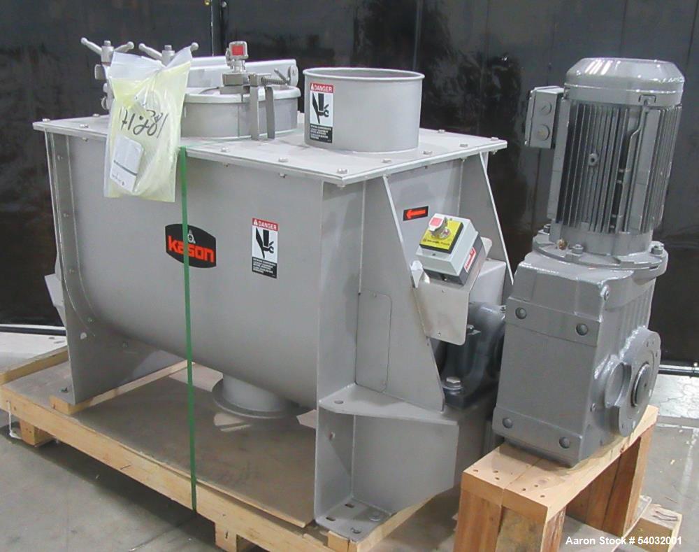 Used Kason Double Spiral Ribbon Blender – 18 Cu Ft Stainless Steel Mixer
