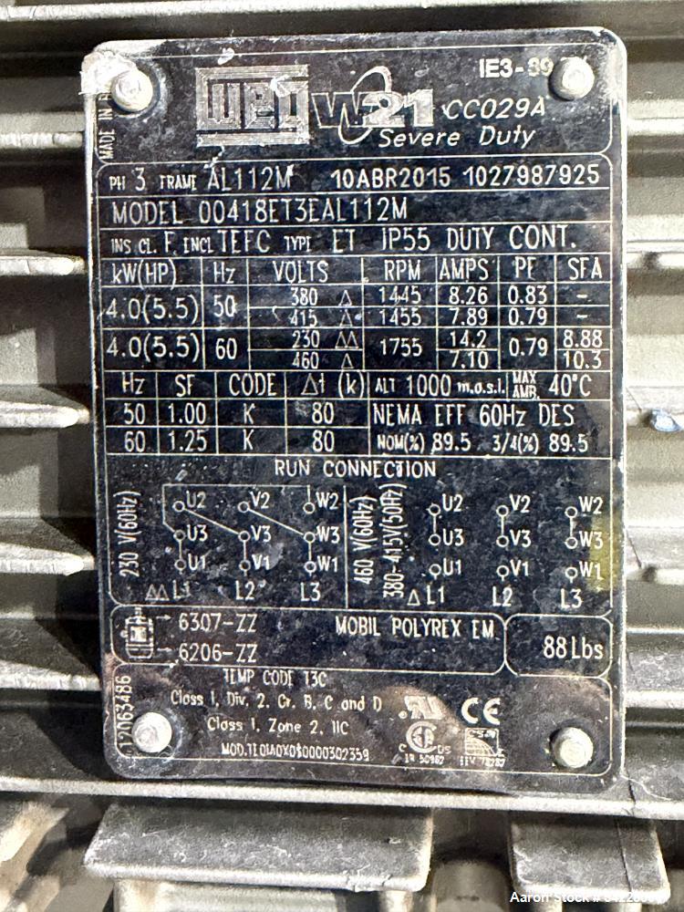 10 Cu Ft Staley Stainless Steel Ribbon Blender – Model L010DS for Sale