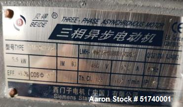 Used-Jiangsu Lantai Machinery Co. Stainless Steel Double Ribbon Blender