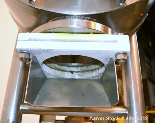 Used Lee Industries Double Spiral Ribbon Blender, 22.2 Cubic Feet (900 Pound) Working Capacity, Model 900TDR, 316 Stainless Steel. #4 Finish Non-jacketed trough 30’’ wide x 48’’ long x 32’’ deep. Ope...