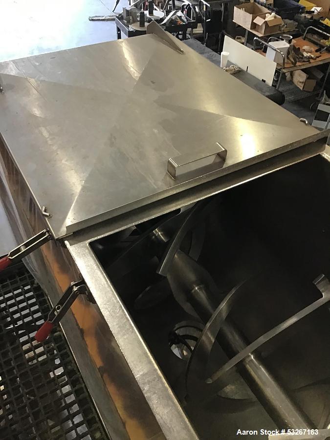 Used Lowe Industries C-20 Heavy-Duty 316 Stainless Steel Ribbon Blender – 20 Cubic Foot Cosmetic & Industrial Blender
