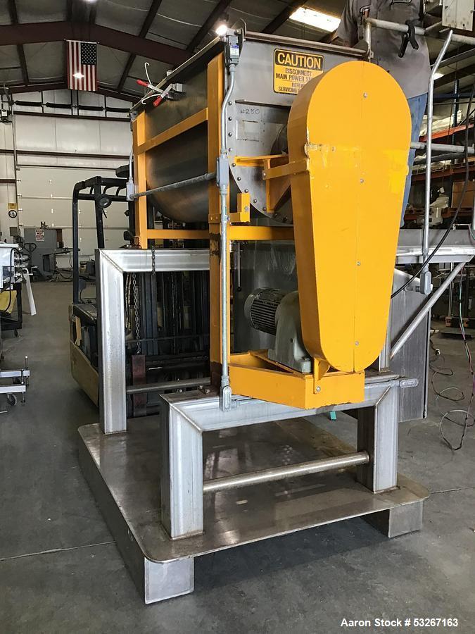 Used Lowe Industries C-20 Heavy-Duty 316 Stainless Steel Ribbon Blender – 20 Cubic Foot Cosmetic & Industrial Blender