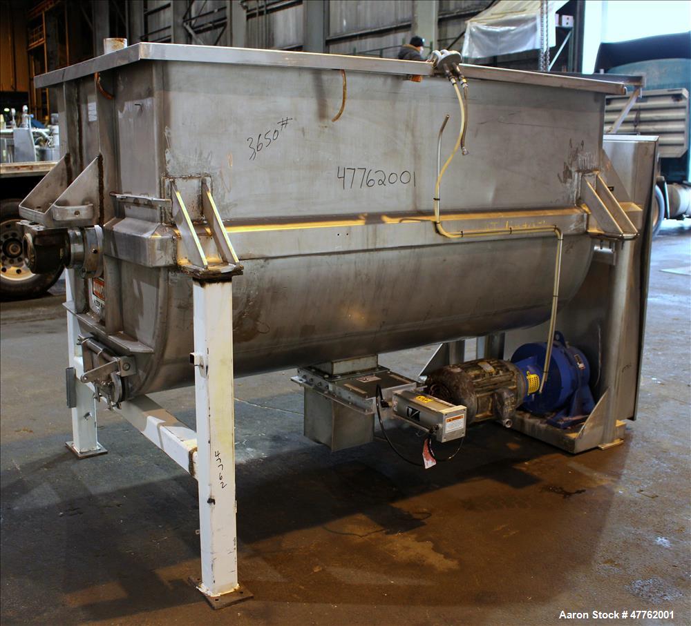 Used Mueller Double Spiral Ribbon Blender, 106.9 Cubic Feet Capacity, 304 Stain