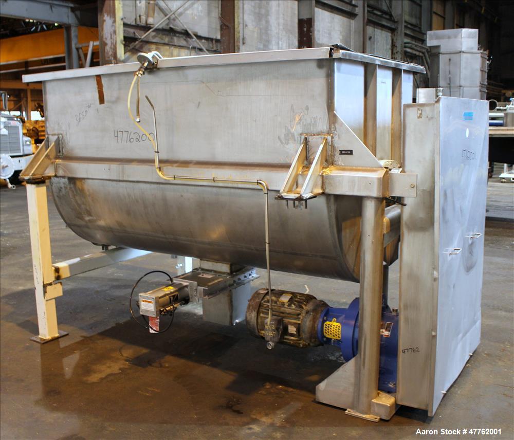 Used Mueller Double Spiral Ribbon Blender, 106.9 Cubic Feet Capacity, 304 Stain