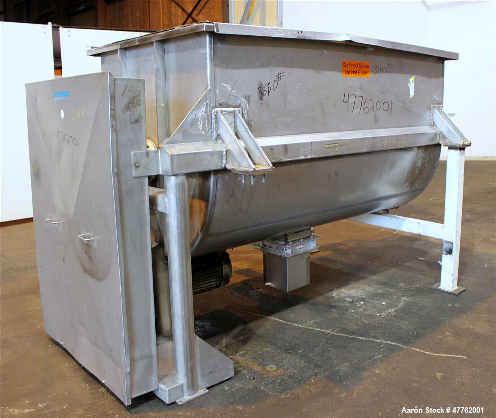 Used Mueller Double Spiral Ribbon Blender, 106.9 Cubic Feet Capacity, 304 Stain
