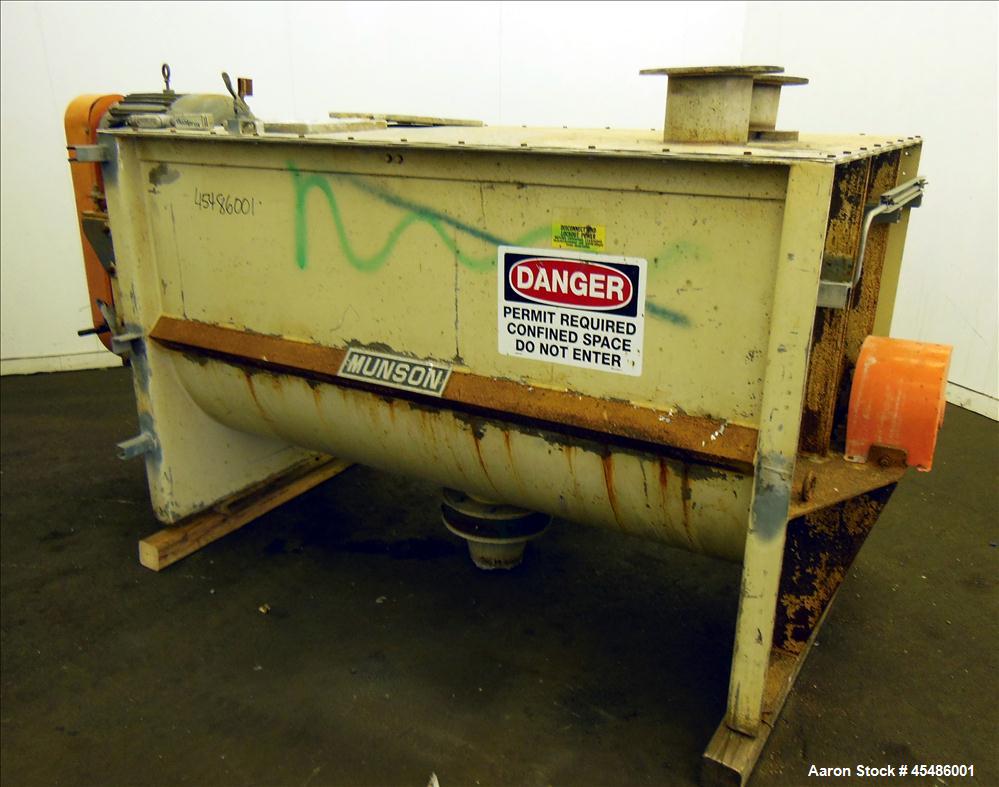 Used Munson Ribbon Blender, Model Sd-03-6-SS, 63 Cubic Feet, stainless steel pa