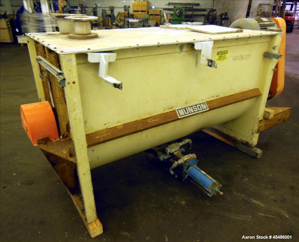 Used Munson Ribbon Blender, Model Sd-03-6-SS, 63 Cubic Feet, stainless steel pa