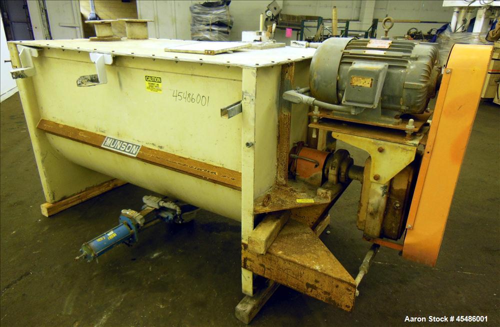 Used Munson Ribbon Blender, Model Sd-03-6-SS, 63 Cubic Feet, stainless steel pa
