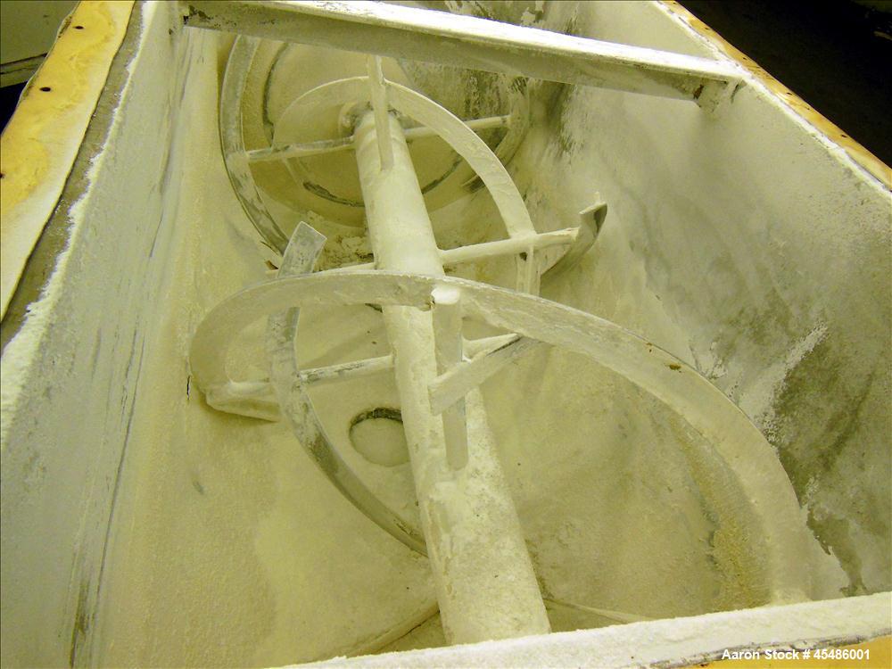 Used Munson Ribbon Blender, Model Sd-03-6-SS, 63 Cubic Feet, stainless steel pa