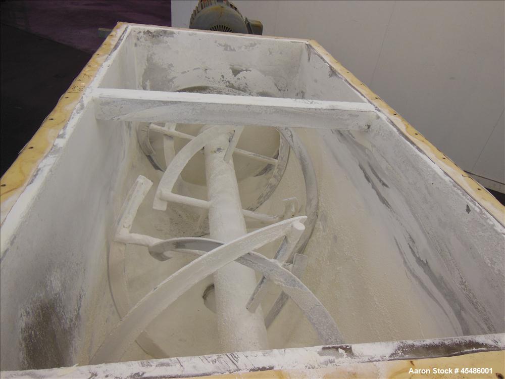 Used Munson Ribbon Blender, Model Sd-03-6-SS, 63 Cubic Feet, stainless steel pa