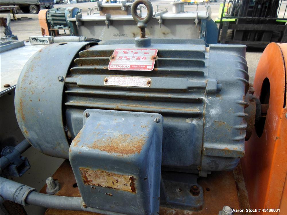 Used Munson Ribbon Blender, Model Sd-03-6-SS, 63 Cubic Feet, stainless steel pa