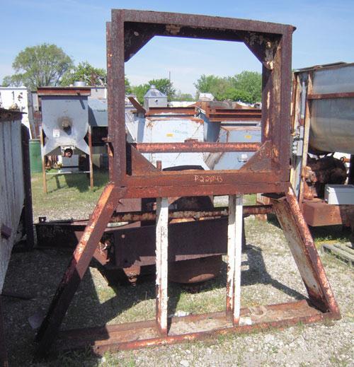 Used- Ribbon Blender, 143 Cubic Feet, 304 Stainless Steel. Non-jacketed trough 44" wide x 144" long x approximately 59" deep...