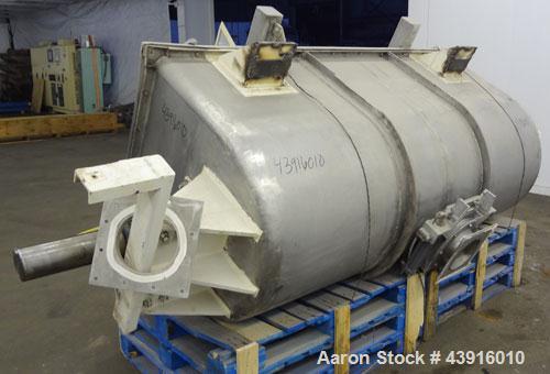 Used Stainless Steel Custom Double Spiral Ribbon Blender, 55 Cubic Feet Working