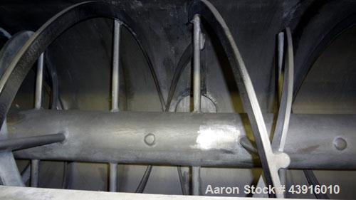 Used Stainless Steel Custom Double Spiral Ribbon Blender, 55 Cubic Feet Working