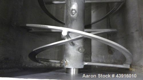 Used Stainless Steel Custom Double Spiral Ribbon Blender, 55 Cubic Feet Working