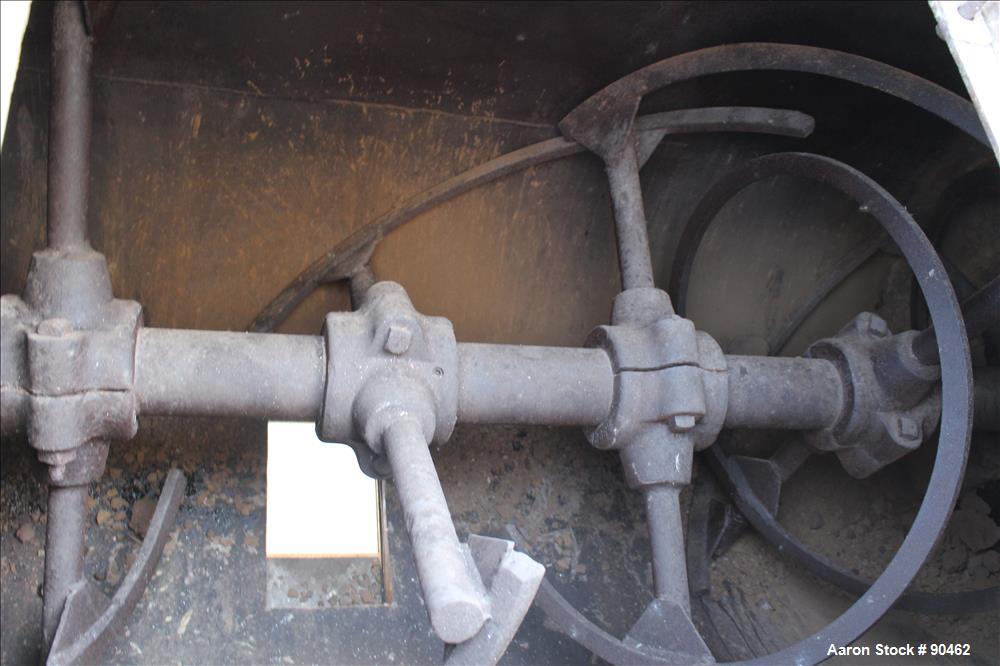 Used: Carbon Steel Double Spiral Ribbon Blender, Approximately 100 Cubic Feet Wo