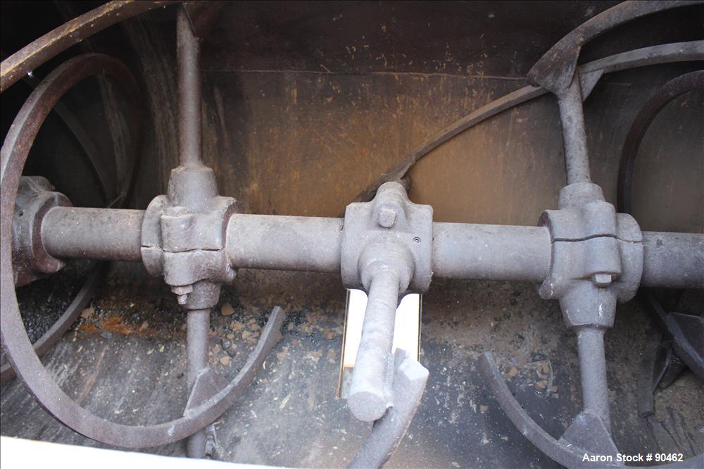 Used: Carbon Steel Double Spiral Ribbon Blender, Approximately 100 Cubic Feet Wo
