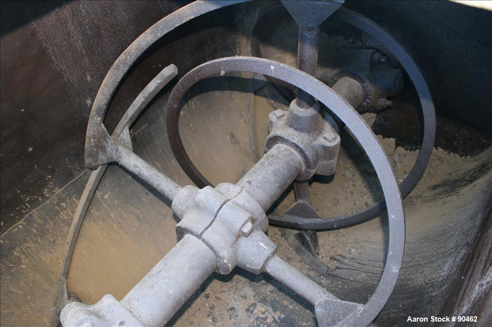 Used: Carbon Steel Double Spiral Ribbon Blender, Approximately 100 Cubic Feet Wo