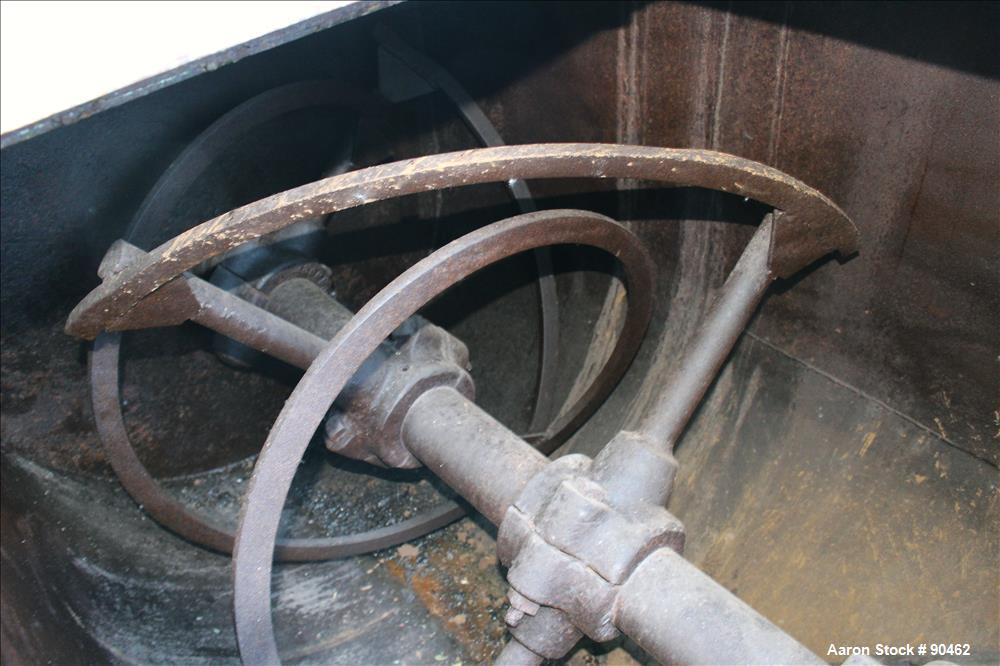 Used: Carbon Steel Double Spiral Ribbon Blender, Approximately 100 Cubic Feet Wo