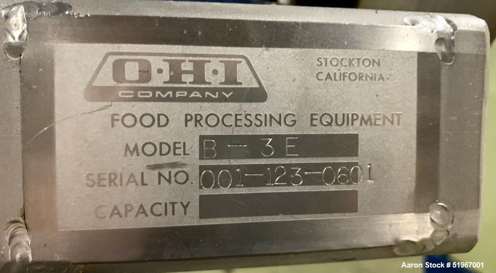 O.H.I Company Food Processing Equipment Ribbon Blender