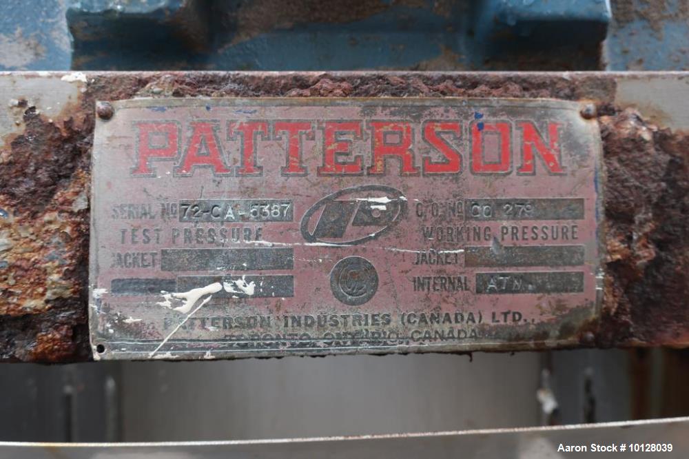 Used- Patterson 55 (Approximate) Cubic Foot Ribbon Blender